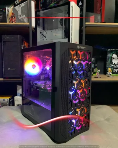 Computador i3 8100, 16GB RAM, SSD 128GB, GTX 1650, Gabinete RGB, Fonte 500W