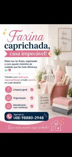 Faxina em toda Florianópolis.