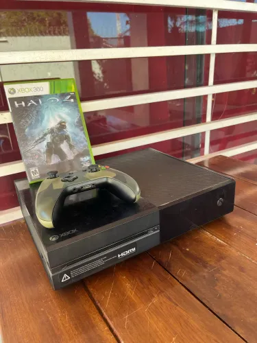 Xbox one + controle de Xbox one s (edição especial) + halo 4