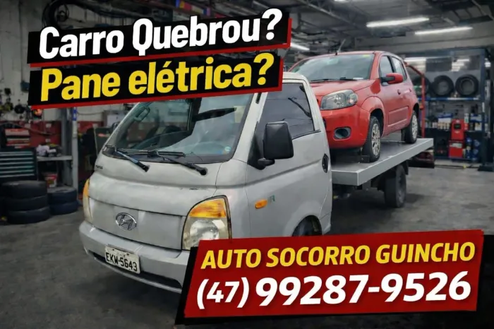 GUINCHO 24H ITAJAÍ E REGIÃO - A PARTIR R$ 160`<br>