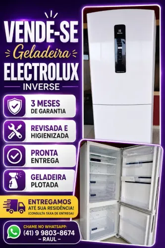 ? VENDE-SE GELADEIRA ELECTROLUX INVERSE com 3 meses de garantia
