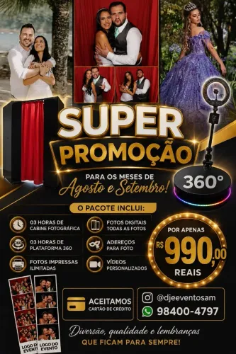Cabine fotográfica - Foto lembrança 