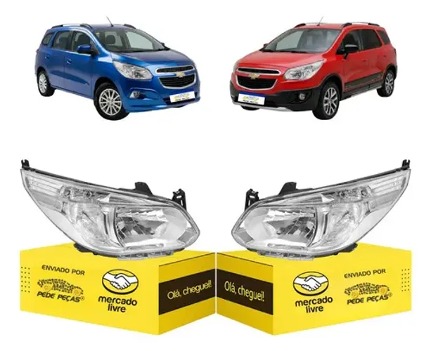Par Farol Chevrolet Spin 2012 2014 A 2015 2016 2017 2018 Ambos Lados