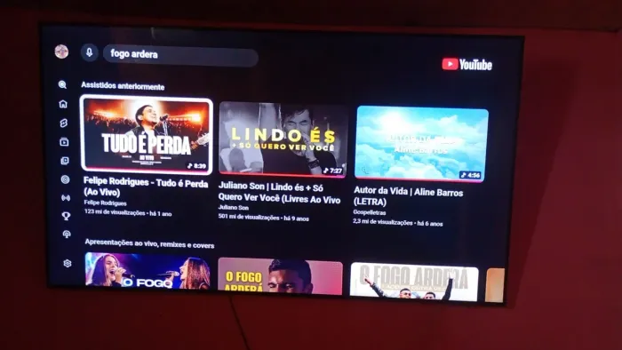 TV SAMSUNG CRISTAL 75 POLEGADAS SEMI NOVA
