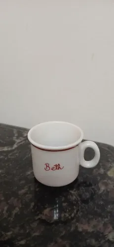 Xicara de café vintage personalizada