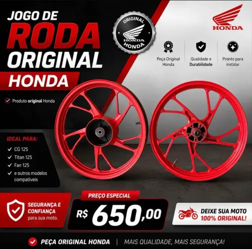 2 pares de rodas titan 160 e da start