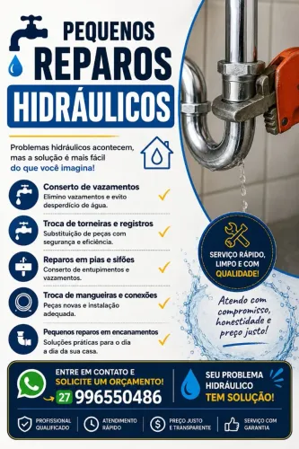 Serviços hidráulicos