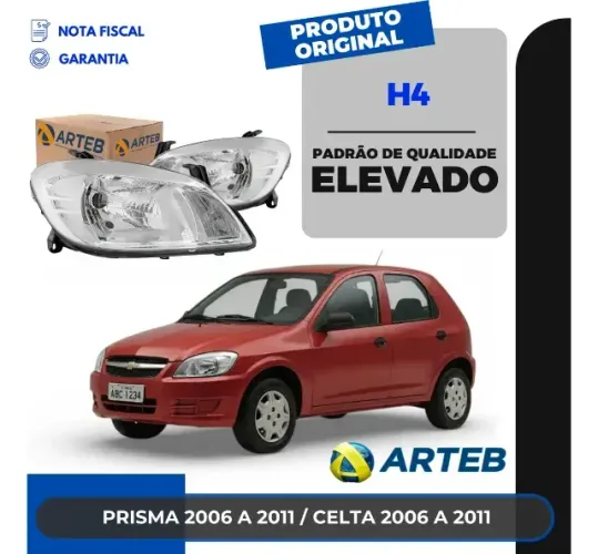 Par Farol Original Arteb GM Celta Prisma 2006 A 2015