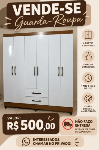 Guarda roupa 500 reais