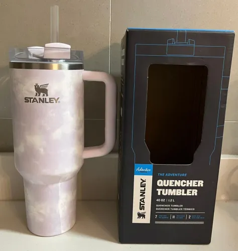 Copo Stanley Quencher Tumbler 1,2L Tie Dye Roxo - edição limitada