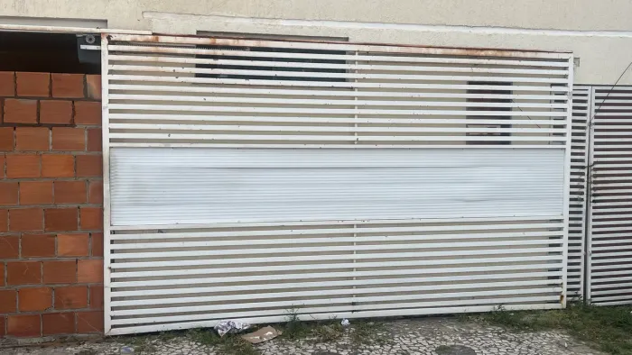 Portão automático funcionando