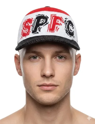 Boné de crochê São Paulo SPFC