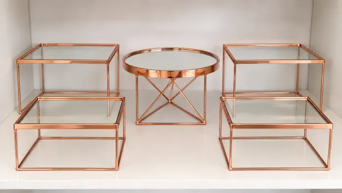 Kit Perolado Dourado / Kit Espelhado Rose Gold