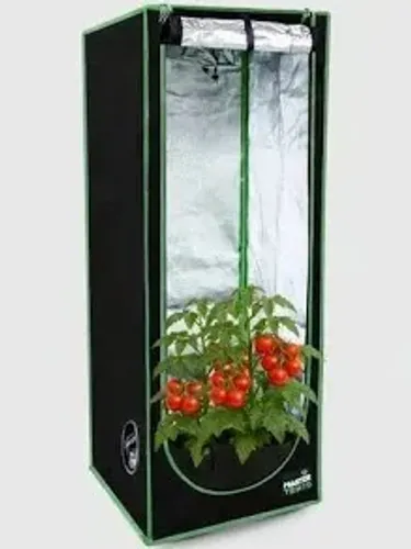 Estufa Cultivo Indoor  40x40x120 cm Grow Cor Preto, completo com exaustor