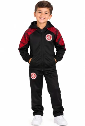 Conjunto Agasalho infantil Internacional Porto Alegre Colorado Juvenil Abrigo