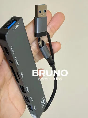 Adaptador Hub leitor de cartão de memória Tipo c