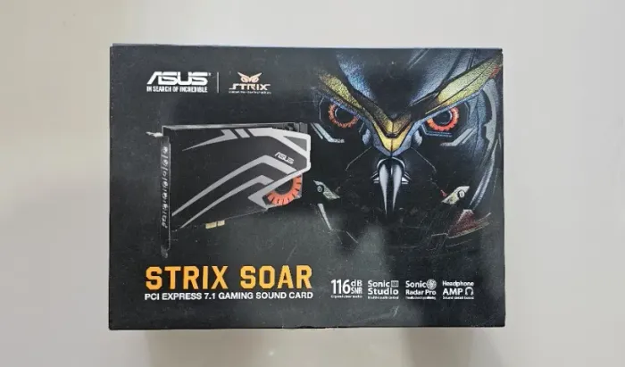 Placa de som Asus Strix Soar, PCIe, 7.1 canais - Usado