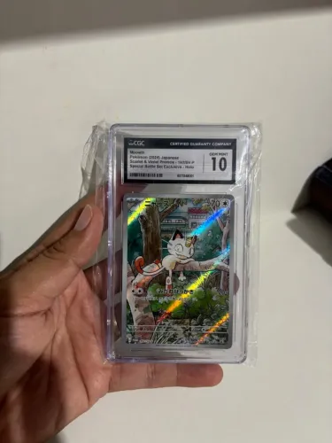 Meowth (2024) Scarlet & Violet Promos Holo 192 Pokemon TCG CGC 10 (Japonês)