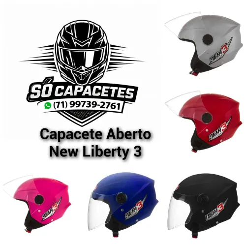 Capacete Aberto New Liberty 3 SUPER OFERTA 