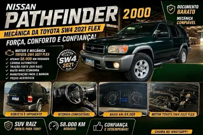 Nissan Pathfinder SE Luxo 3.3 V6 12V 2000