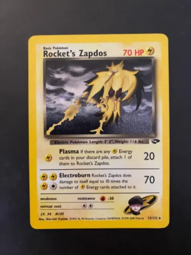 Rocket's Zapdos - Foil - 15/132 - English