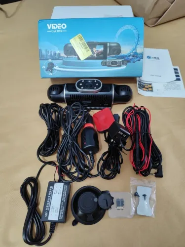 Câmera Incrível Veicular Automotiva Hd 1080p 4 Em 1 Com Wifi/gps 128g