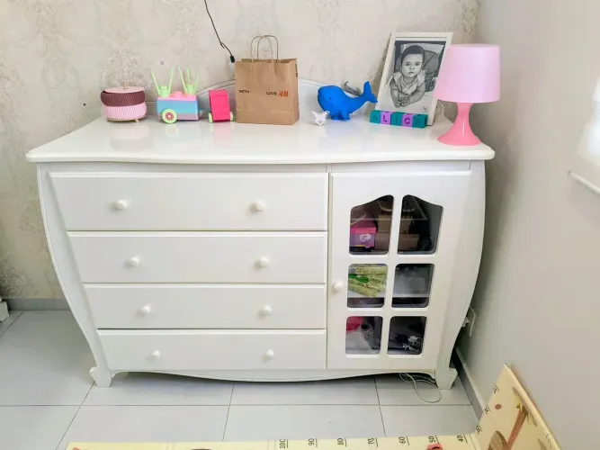 Cômoda infantil madeira maciça