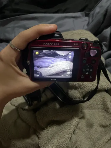 camera digital nikon coolpix l810 vermelha