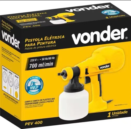 Pistola Elétrica para Pintura PEV 400 220v Vonder