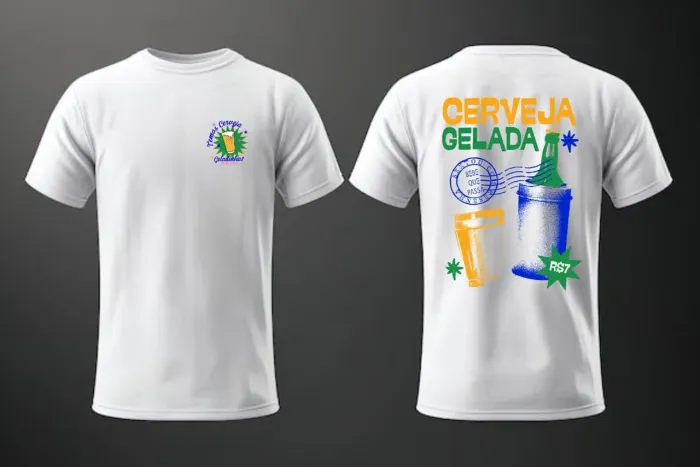 Gola Careca Estampada