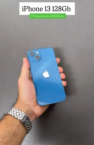  ?IPHONE 13 128Gb ?2100,00 ?Branco ?Preto  ?Bateria 77% ?Caixa ORIGINAL 