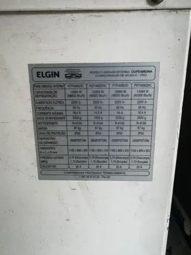 ?Ar Condicionado Split Elgin 48000 BTUs (Unidade Externa)