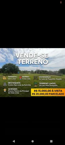Vendo esse terreno telefone *