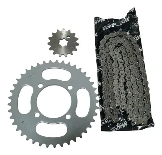 Kit Relação Crypton 115 10/17  Maxx Premium 41/15 420/108 Cinza