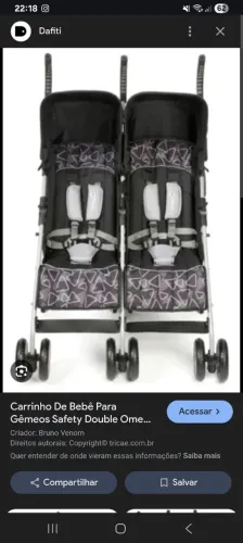 Carrinho de bebê (gêmeos)