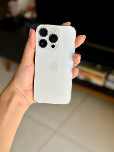 iPhone 14 Pro Branco 128GB Caixa Original + Cases