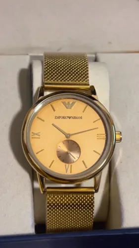 Relógio Armani Dourado de Aço
