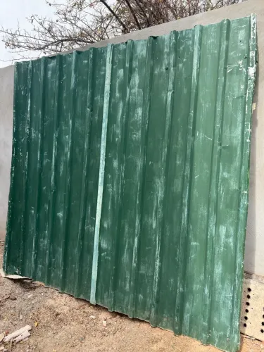 Tapumes pintado de verde!