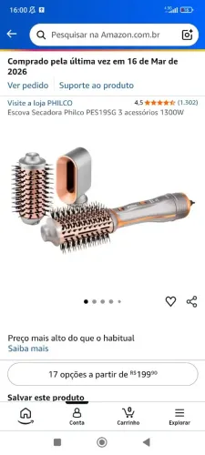 Escova Secadora Cadence Uau 4 em 1 - Bivolt ESC800
