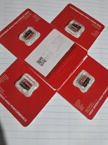 Vendo 4 cartão de memória 128gb novo, un 100