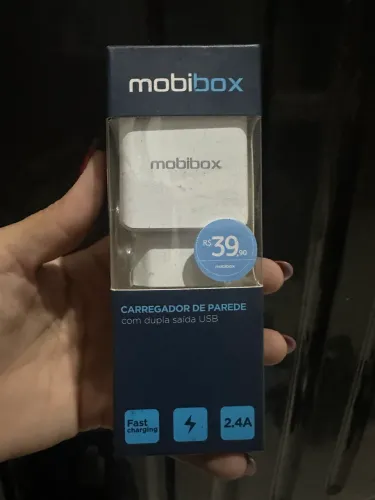 Caixinha carregador de parede novo mobibox