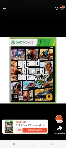 GTA 5 Xbox 360 Legendado em Português 2 discos (LT 3.0/LTU).