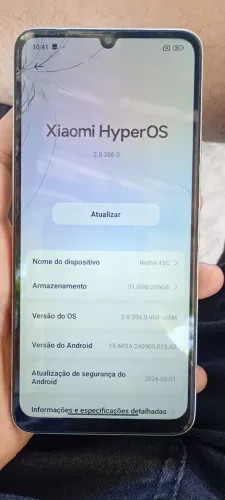 Xiaomi 13C 256GB 8RAM com leve trinco