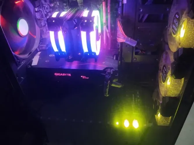 pc gamer ryzen 7-2700X SEM MONITOR 16GB RAM + PLACA VÍDEO 2GB DDR5
