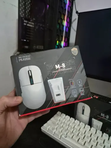 Mouse game x11 sem fio com dock de carregamento - Lacrado!