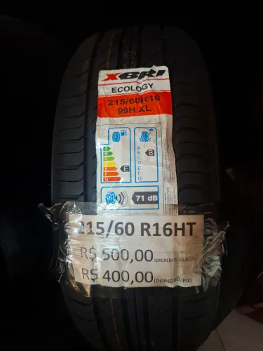 PNEU 215/60/16 HT XBRI R$ 399,99 NO PIX