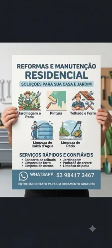 ?Serviços de Jardinagem, Pintura, Telhados e Limpezas