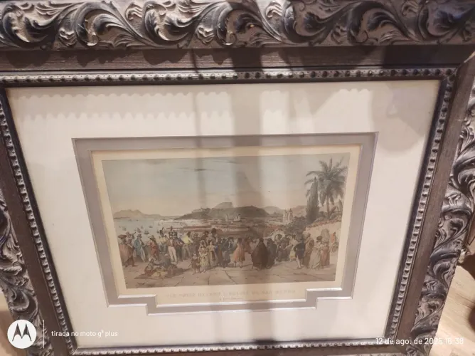 Gravuras antigas autênticas de Jean Baptiste Debret