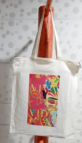 Ecobag algodão crú + porta-cartões