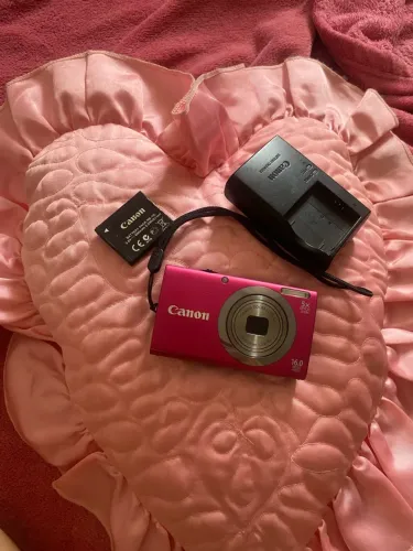Canon rosa maquina fotografica digital 16.0 